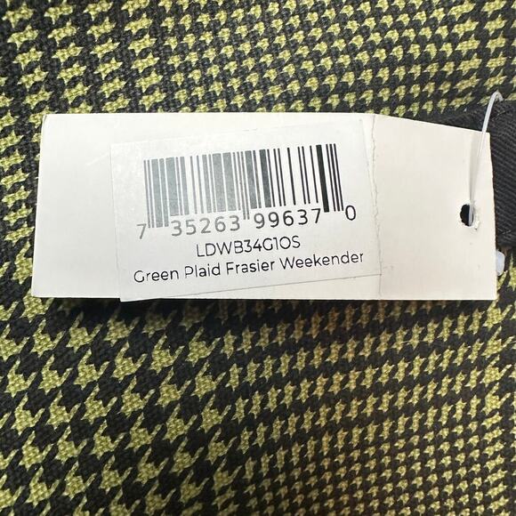 Lulu Dharma NWT Plaid Frasier Travel Tote Overnight Weekender Bag Perfect Gift - Picture 7 of 12